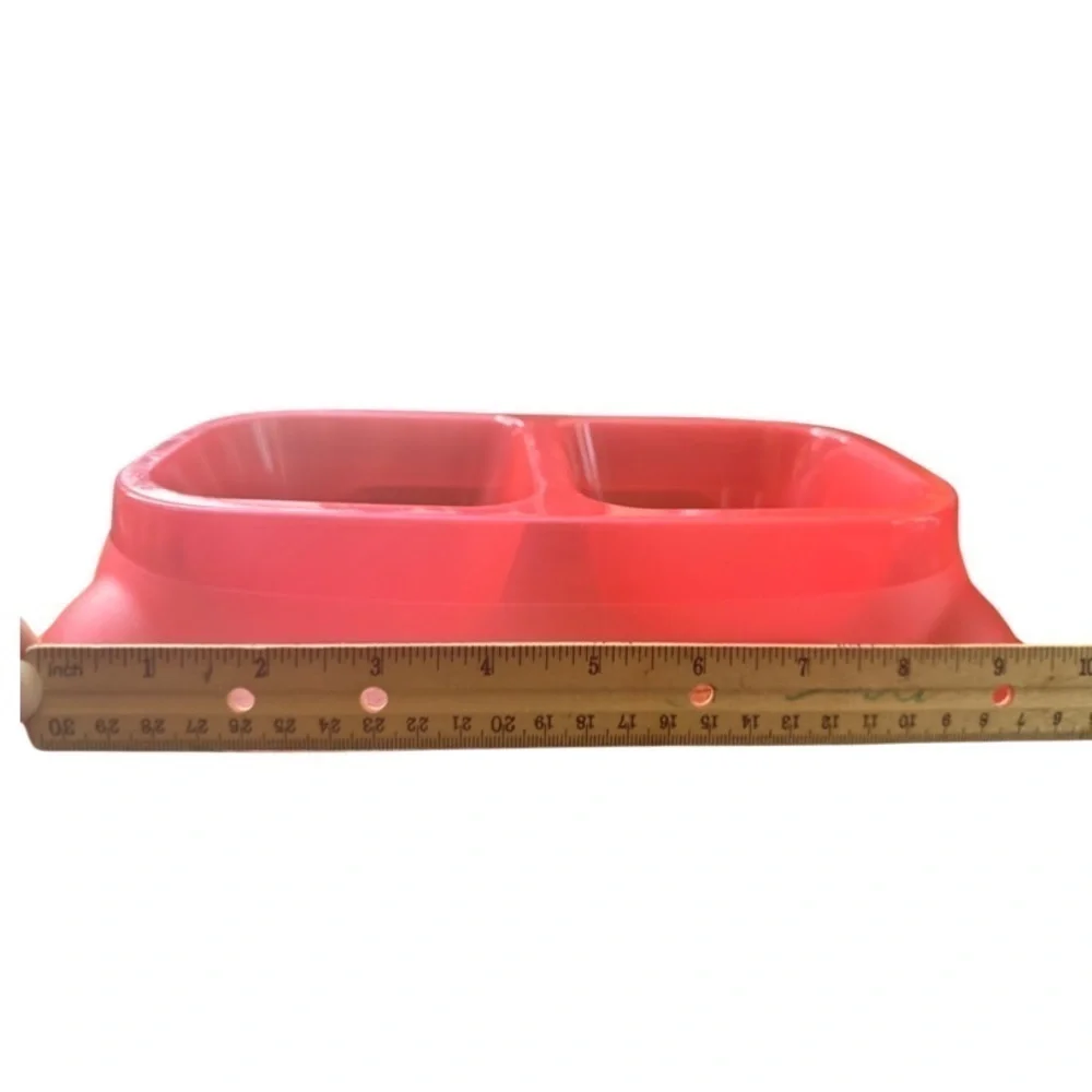 Pink Plastic Pet Food & Water Dish (NWT) 🐶🐱💧🥓